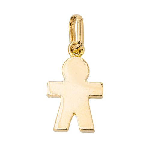 Pendentif Pendentif motif petit garçon en or jaune 18 carats 58 Facettes 3552527CN