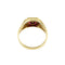 Bague 62 Bague homme en or jaune 18 carats avec cristal rouge 58 Facettes 35623