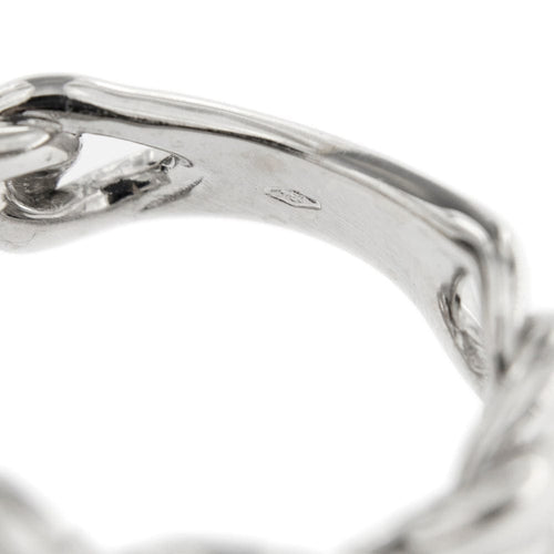 Bague 53 Bague grumetta en or blanc 18 ct et diamants 58 Facettes 35796