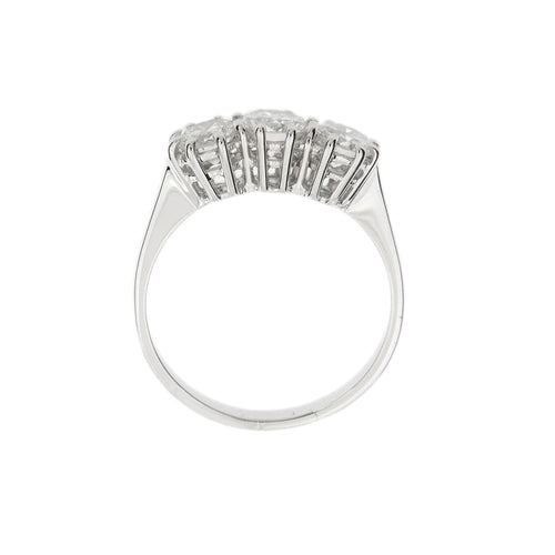 Bague 51 Bague Trilogy en or blanc 18 kt et diamants 58 Facettes 35813