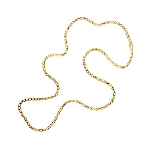 Collier Collier maille traversino en or jaune 18 ct 58 Facettes 35823