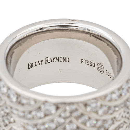 Bague 53 Briony Raymond - Bague cocktail en platine sertie de diamants 58 Facettes 3582758CN
