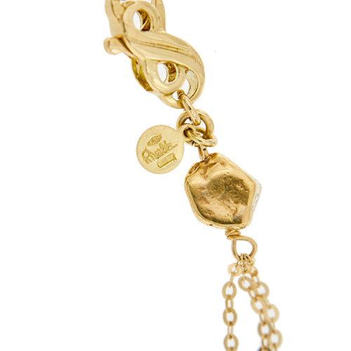 Collier Gabriella Rivalta - Collier triple maille en or jaune 18 ct, diamants et pierres 58 Facettes 36199