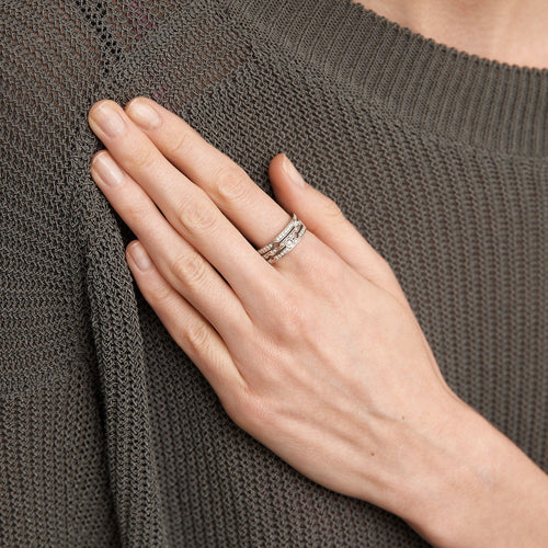 Bague 58 DINH VAN - Bague Pulse Diamants 58 Facettes DV0149-1