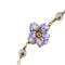 Bracelet Gabriella Rivalta - Bracelet fleur émaillée en or jaune 18 kt et perles 58 Facettes 36328