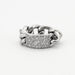 Bague 52 DIOR - Bague "Gourmette" en Or Gris et Diamants 58 Facettes DV0184-18