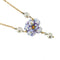 Collier Gabriella Rivalta - Collier fleur émaillée et perles en or jaune 18 ct 58 Facettes 36329