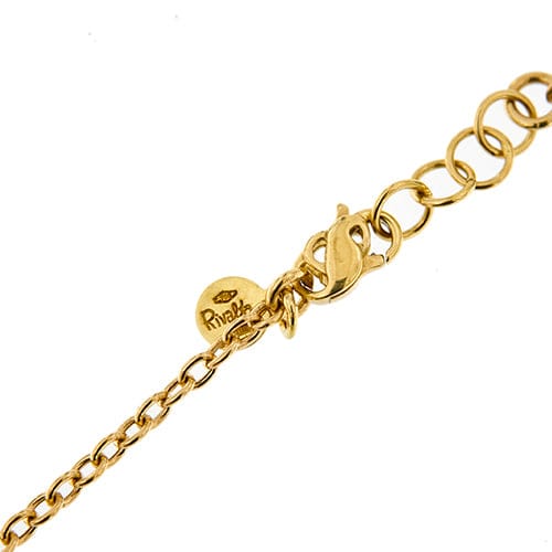 Collier Gabriella Rivalta - Collier fleur émaillée et perles en or jaune 18 ct 58 Facettes 36329