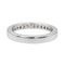 Bague 53 Demi-alliance - Bague en platine 950 sertie de diamants 58 Facettes 3634835CN