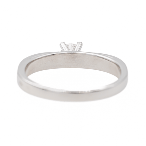 Bague 60 Bague solitaire en or blanc 18 carats et diamants 58 Facettes 3641117CN