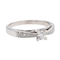 Bague 60 Bague solitaire en or blanc 18 carats et diamants 58 Facettes 3641117CN