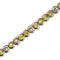 Bracelet Bracelet tennis en or blanc 18 kt avec quartz citrines et diamants 58 Facettes 36433