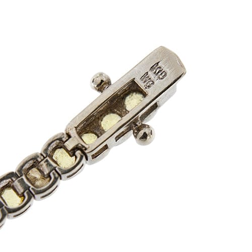Bracelet Bracelet tennis en or blanc 18 kt avec quartz citrines et diamants 58 Facettes 36433