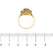 Bague Bague fleur vintage en or jaune 18 ct et diamants 0,65 ct 58 Facettes 36479