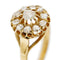 Bague Bague fleur vintage en or jaune 18 ct et diamants 0,65 ct 58 Facettes 36479