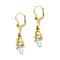 Boucles d'oreilles Boucles d’oreilles pendantes spirales en or jaune 18 carats et topazes 58 Facettes 36558