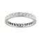 Bague 51 Bague alliance éternité - Diamants taille brillant en or blanc 18 carats 58 Facettes 36705