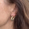 Boucles d'oreilles Boucles d’oreilles créoles ouvertes en or jaune 18 ct et diamants 58 Facettes 36761