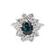 Bague 54 Bague Pompadour en or blanc 18 carats, saphir et diamants 58 Facettes 3681304RV