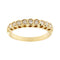 Bague Bague rivière en or jaune 18 ct avec diamants 0,60 ct 58 Facettes 36983