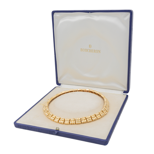 Collier Boucheron - Collier vintage en or jaune 18 carats 58 Facettes 3704292CN
