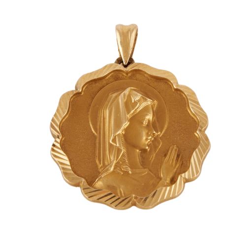 Pendentif Médaille ciselée Vierge de profil 58 Facettes DV0055-2