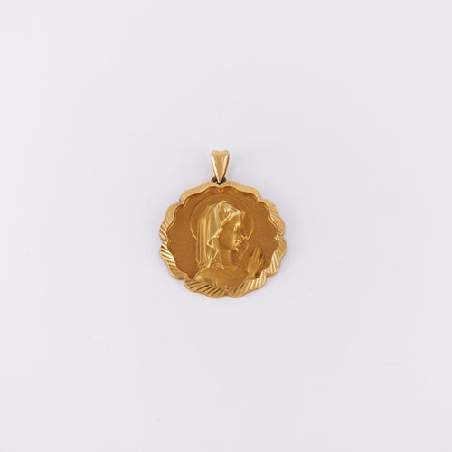 Pendentif Médaille ciselée Vierge de profil 58 Facettes DV0055-2