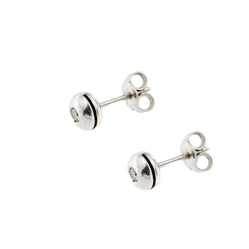 Boucles d'oreilles Boucles d’oreilles point de lumière en or blanc 18 kt et diamants 58 Facettes 37342