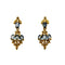Boucles d'oreilles Boucles d’oreilles pendantes - Diamants et saphirs en or jaune 18 kt 58 Facettes 37417
