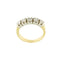 Bague Bague rivière - 5 diamants 0,80 ct en or jaune et blanc 18 kt 58 Facettes 37551