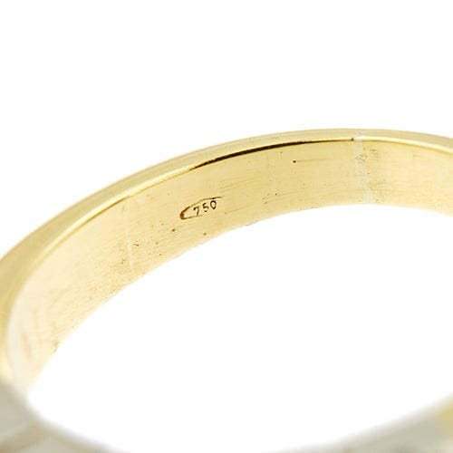 Bague Bague rivière - 5 diamants 0,80 ct en or jaune et blanc 18 kt 58 Facettes 37551