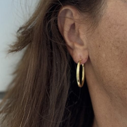 Boucles d'oreilles Boucles d’oreilles créoles ovales en or jaune 18 ct 58 Facettes 37575