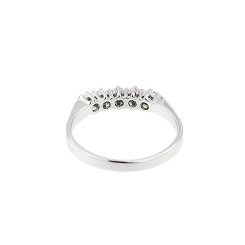 Bague Bague rivière - Diamants taille brillant en or blanc 18 ct 58 Facettes 37616