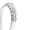 Bague Bague rivière - Diamants taille brillant en or blanc 18 ct 58 Facettes 37616