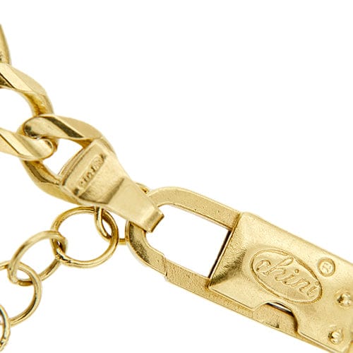 Collier Chini - Collier maille Figaro 3+1 en or jaune 18 ct 58 Facettes 37642