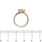 Bague Bague contrarié en or rose et or blanc 18 kt avec diamants 58 Facettes 37802