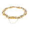 Bracelet Bracelet en or jaune et or blanc 18 carats avec diamants et perles fines 58 Facettes 3785178CN
