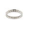 Bague 53 Alliance éternité - Bague en or blanc 18 carats et diamants 1,20 ct 58 Facettes 37862