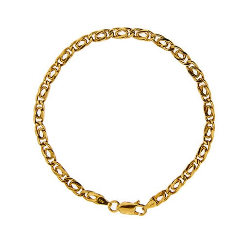 Bracelet Bracelet homme maille œil de tigre en or jaune 18 ct 58 Facettes 37917