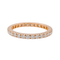 Bague 55 Alliance - Bague en or rose 18 carats et diamants 58 Facettes 3794356RV