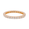 Bague 55 Alliance - Bague en or rose 18 carats et diamants 58 Facettes 3794356RV