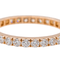 Bague 55 Alliance - Bague en or rose 18 carats et diamants 58 Facettes 3794356RV