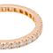 Bague 55 Alliance - Bague en or rose 18 carats et diamants 58 Facettes 3794356RV