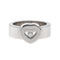 Bague 52 Chopard Happy Diamonds - Bague cœur en or blanc et diamant 58 Facettes 3798070RV