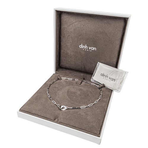 Collier Dinh Van Menottes - Collier en or blanc 58 Facettes 3798779CN