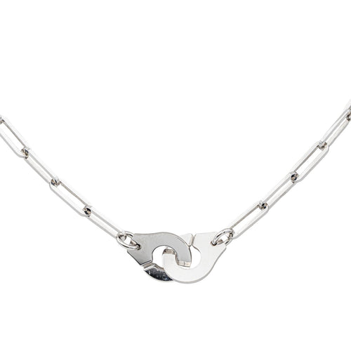 Collier Dinh Van Menottes - Collier en or blanc 58 Facettes 3798779CN