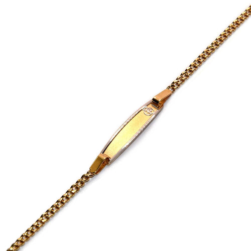 Bracelet Bicolor plate bracelet in 18k gold 58 Facettes CB00GB07F0ZSF