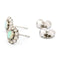 Boucles d'oreilles Boucles d’oreilles en platine avec opales et diamants 58 Facettes 6E12EFA6BD734A87A6EBDC94B069E3B3