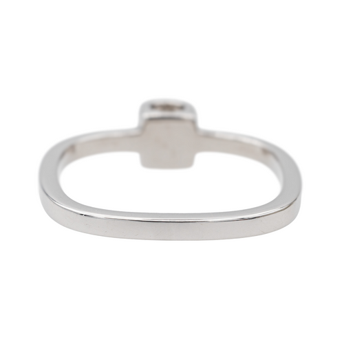 Bague 51 Dinh Van Le Cube - Bague solitaire en or blanc avec diamant 58 Facettes 3823482RV