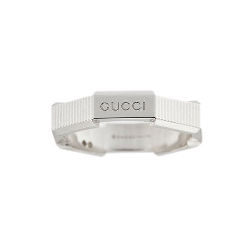 Bague Gucci Link To Love - Bague alliance octogonale en or blanc 18 ct 58 Facettes 38246